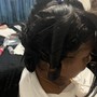 wig/weave styling:  Wand, Barrel Curls, Pin Curls and Crimps