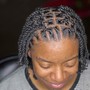 Double strands for person with less than 100 Locs