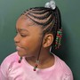 Bantu knots with strings and hair jewelry