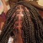 Medium parts Large knottless Braids