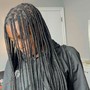 shaved back medium braids