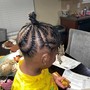 Kid's Braids with hair added