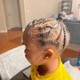 Kid's Braids with hair added