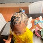 Kid's Braids with hair added