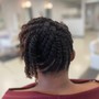 Two strand twist with added hair