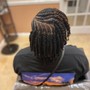 Two strand twist with added hair