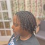 Two strand twist with added hair