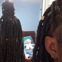 Faux locs (mid back)