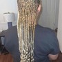 Feed in ponytail Cornrows