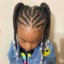 Kid's cornrows Braids with extensions