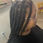 Full Goddess look (Boho braids ) W/Human Curls included