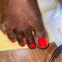 Regular full polish Pedicure NO GEL POLISH