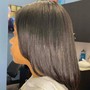 Relaxer Touch-up, Semi Permanent Color, Women's Cut