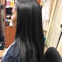 Neck length  knotless braids