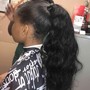 two Braids on natural hair