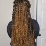 Natural Hair Box Braids (Medium)