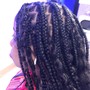 Full head of lighten and color on locs