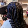 Knotless goddess boho Box Braids medium