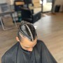 men cornrows straight back