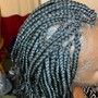 Braids with designs on natural hair