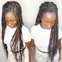 Front natural hair braids