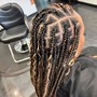 Medium Bohemian knotless Braids(mid back)