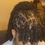 Medium knotless braids