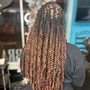 Invisible locs (mid back)