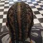 Straight back Cornrow braids