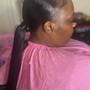 Half up/Half down Ponytail