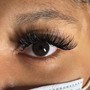 Hybrid cateye lash extensions