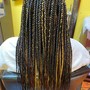 Knotless s medium size box braids