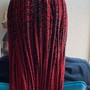 Knotless s medium size box braids