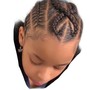 Medium Knotless braids