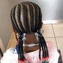 Kids Box Braids/twists W natural hair