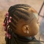 Kid’s individual braids w/ no hair added