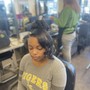 Quick Weave half up half down