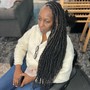 Senegalese twists (mid back)