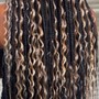 Medium Goddess knotless Braids midback length