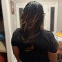 Quick Weave half up half down