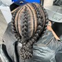 Straight back stitch braids 4-8