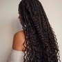 Medium Boho Knotless (HUMAN HAIR INCLUDED)