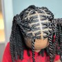 Butterfly locs - mid-back length