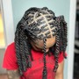 Butterfly locs - mid-back length