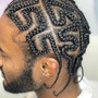 Men’s Straight Back Cornrows