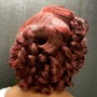 Natural hair updo/ pin up