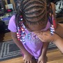 Kids Braid up ponytail