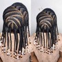 Retouch knotless braids(Shoulder,Mid-back,waist length ONLY)