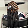 Kid's single braids with extensions w/without beads 3-11yrs