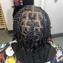 Two strand twist on natural hair